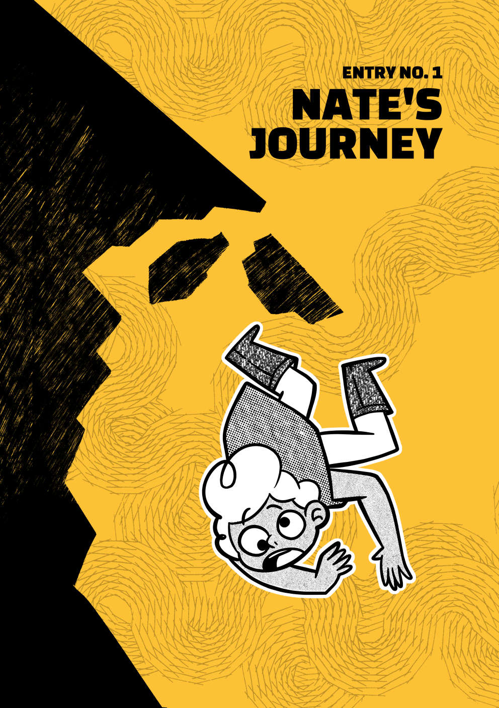 Cover of the first chapter. A frozen frame of Nate falling off the cliff.